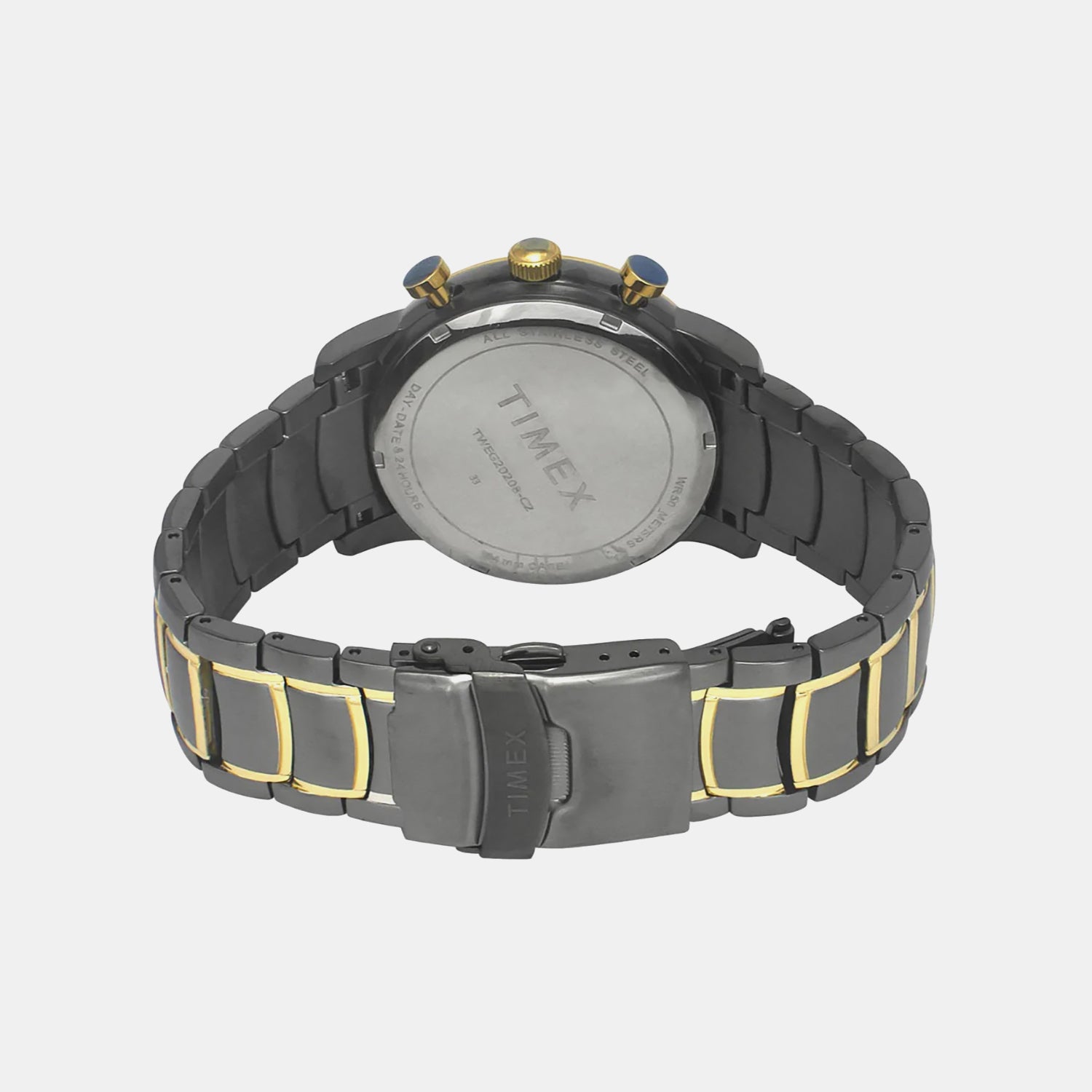 E Class Men Quartz Black Dial Multi-Function Stainless Steel Watch TWEG20208