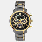 E Class Men Quartz Black Dial Multi-Function Stainless Steel Watch TWEG20208