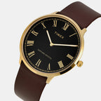 Fashion Men Quartz Dial Analog Leather Watch TWEG22103