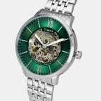 E Class Men Automatic Green Dial Analog Stainless Steel Watch TWEG23502