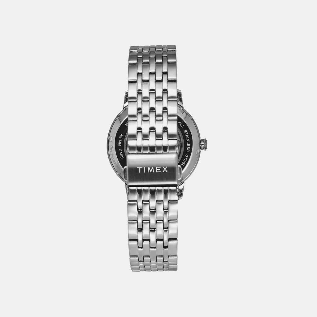 E Class Men Automatic Green Dial Analog Stainless Steel Watch TWEG23502