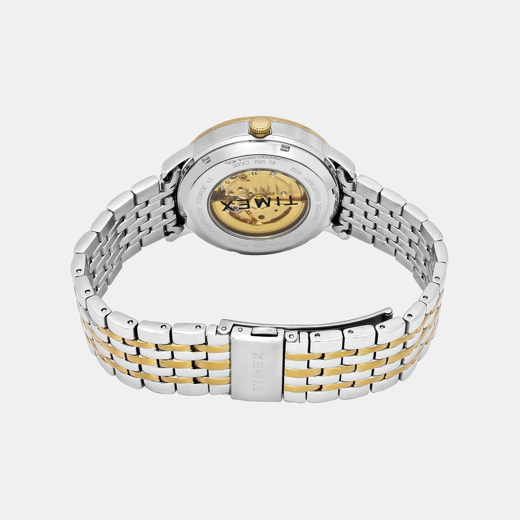 Signio Men Automatic Green Dial Analog Stainless Steel Watch TWEG23504