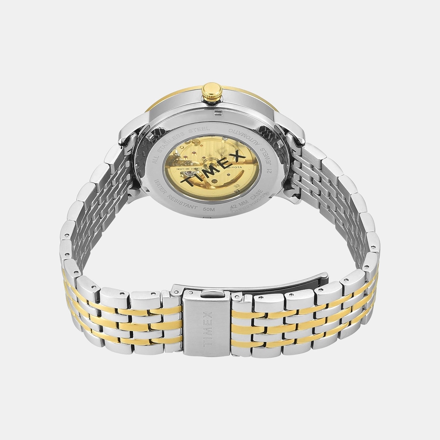 Signio Men Automatic Blue Dial Analog Stainless Steel Watch TWEG23505