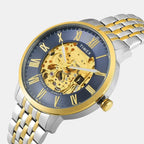 Signio Men Automatic Blue Dial Analog Stainless Steel Watch TWEG23505