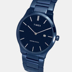 Signio Men Quartz Blue Dial Analog Stainless Steel Watch TWEG23602