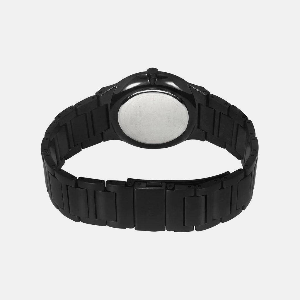 E Class Men Quartz Black Dial Analog Stainless Steel Watch TWEG23603