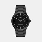 E Class Men Quartz Black Dial Analog Stainless Steel Watch TWEG23603