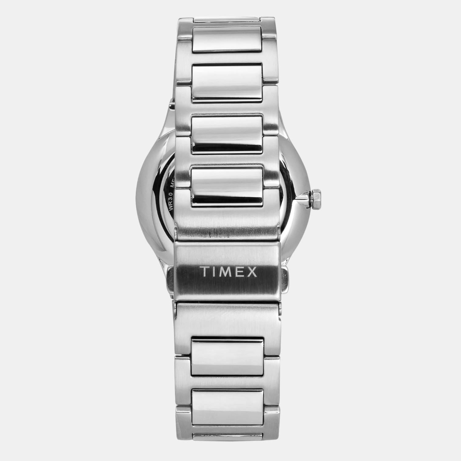 Fashion Men Quartz Blue Dial Analog Stainless Steel Watch TWEG23604