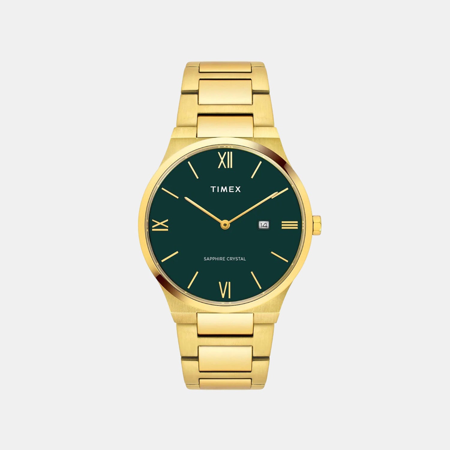 Signio Men Quartz Green Dial Analog Stainless Steel Watch TWEG23605