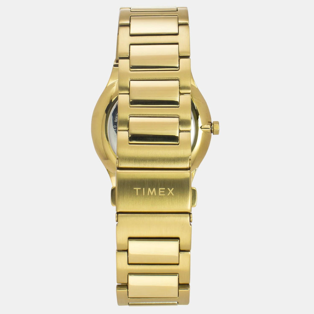 Fashion Men Quartz Green Dial Analog Stainless Steel Watch TWEG23605