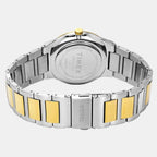 Fashion Men Quartz White Dial Analog Stainless Steel Watch TWEG23606