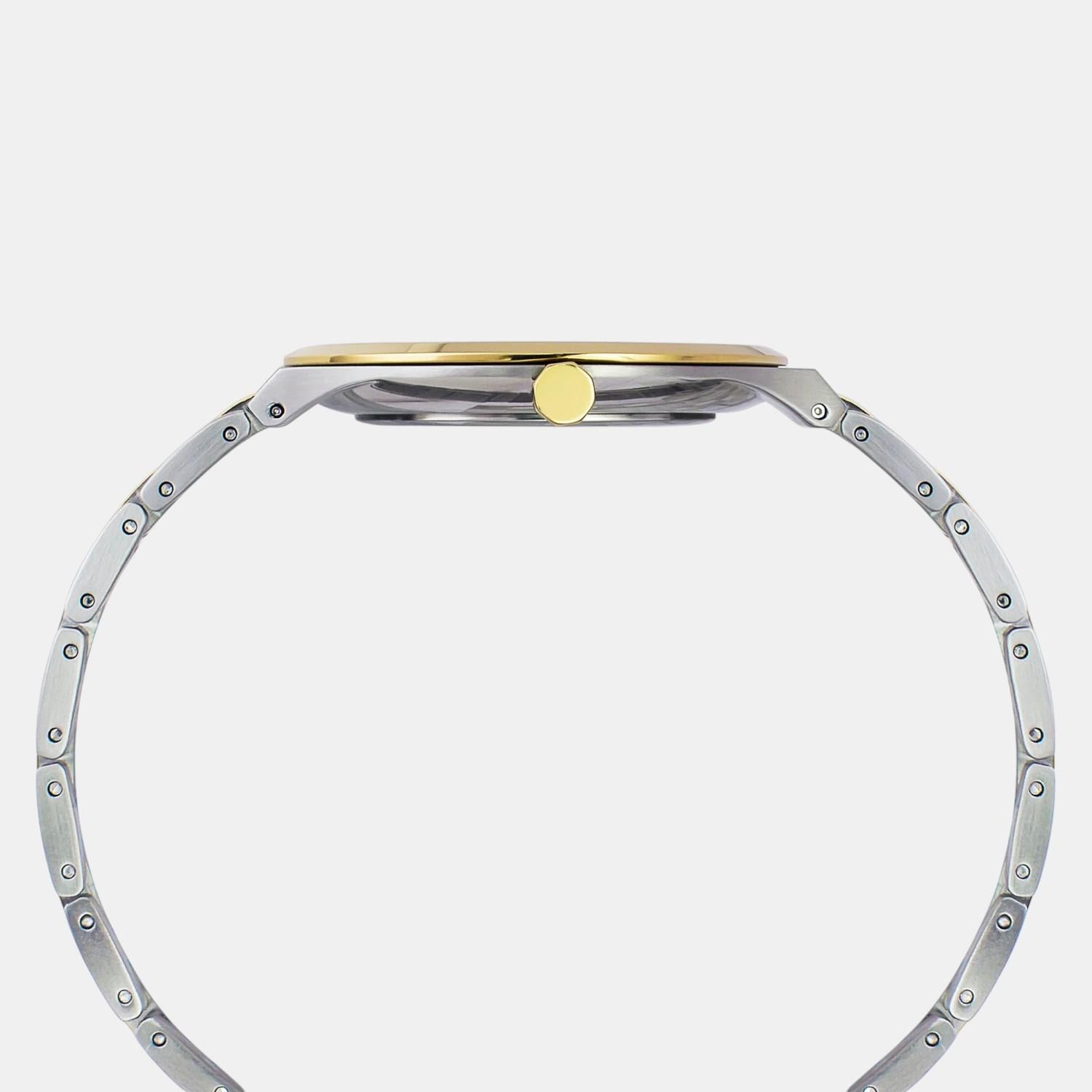 Fashion Men Quartz White Dial Analog Stainless Steel Watch TWEG23606