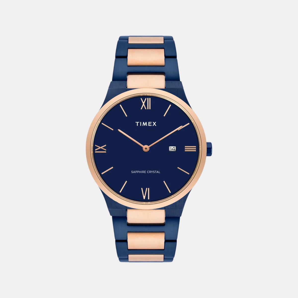 Signio Men Quartz Blue Dial Analog Stainless Steel Watch TWEG23607