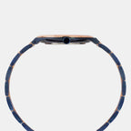 Fashion Men Quartz Blue Dial Analog Stainless Steel Watch TWEG23607