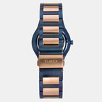 Fashion Men Quartz Blue Dial Analog Stainless Steel Watch TWEG23607