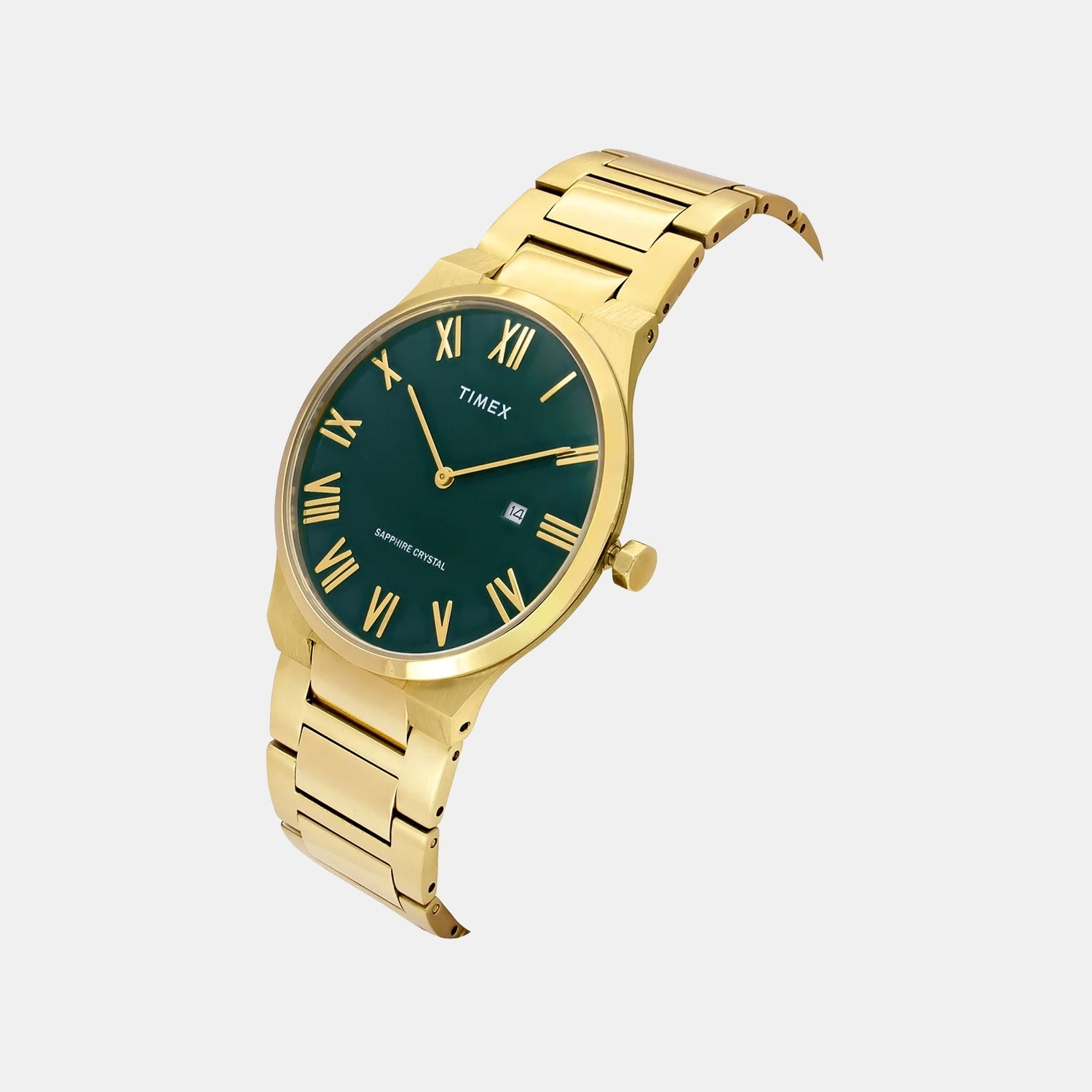 Signio Men Quartz Green Dial Analog Stainless Steel Watch TWEG23608