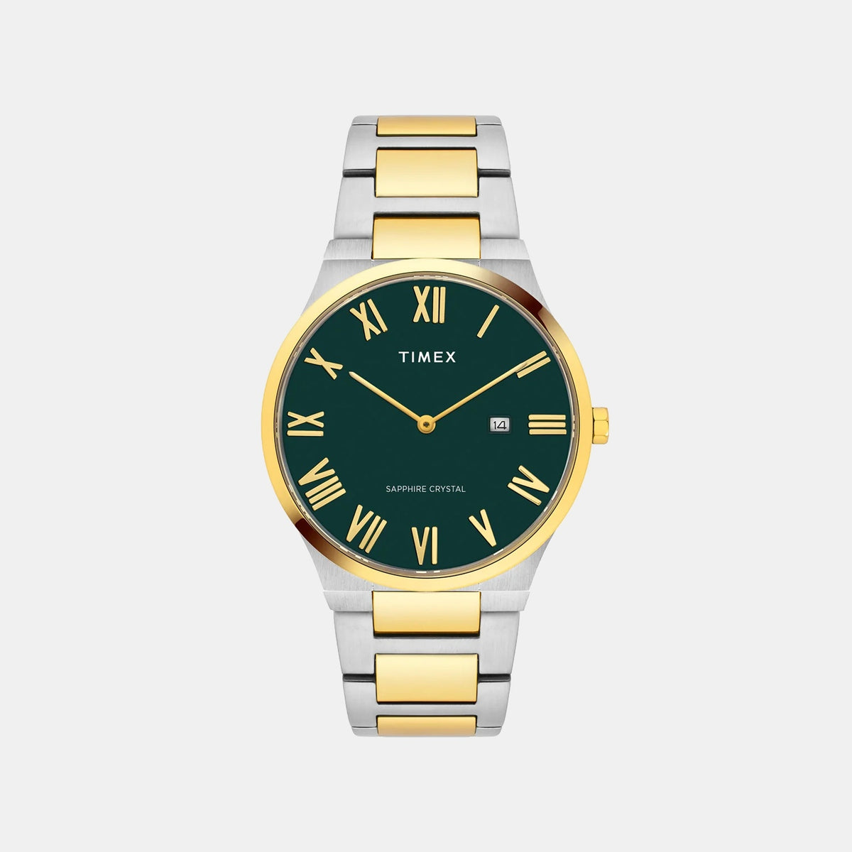 Signio Men Quartz Green Dial Analog Stainless Steel Watch TWEG23609