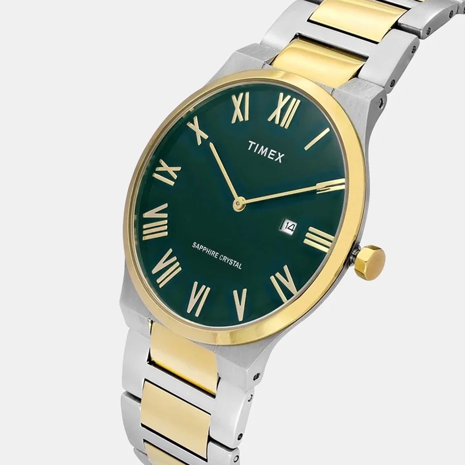 Signio Men Quartz Green Dial Analog Stainless Steel Watch TWEG23609
