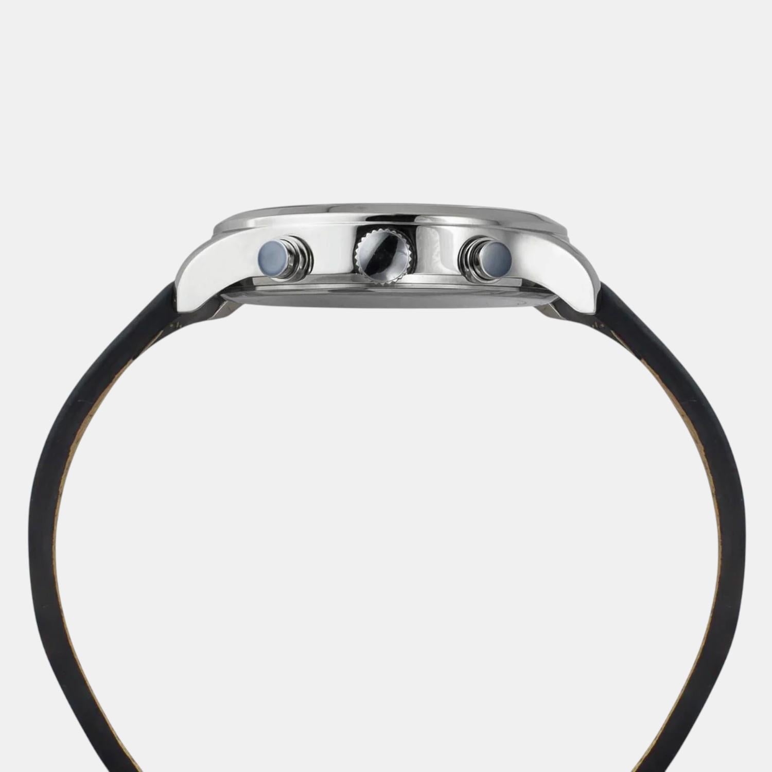 Fashion Men Quartz Copper Dial Multi-Function Leather Watch TWEG23900