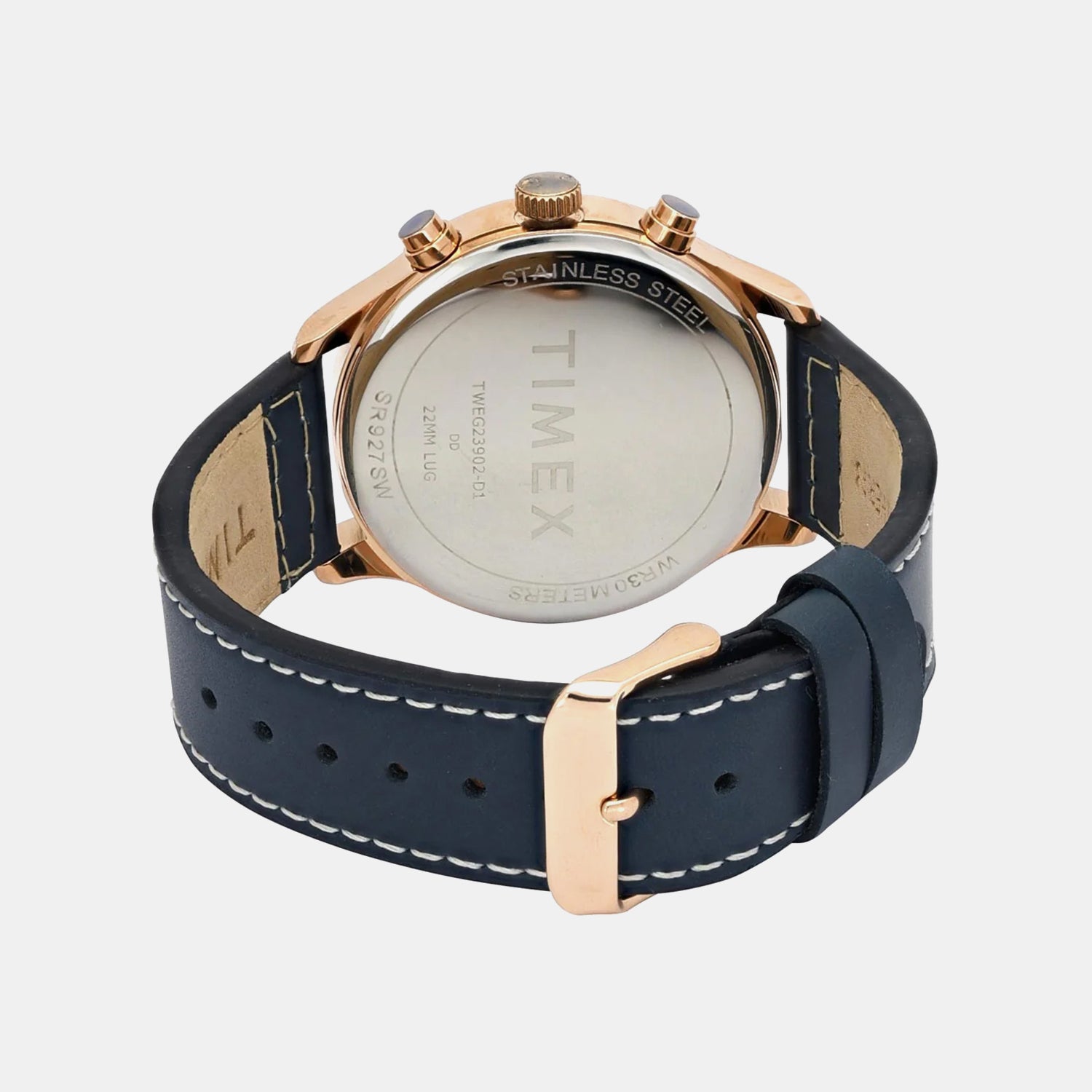 Fashion Men Quartz Silver Dial Multi-Function Leather Watch TWEG23902