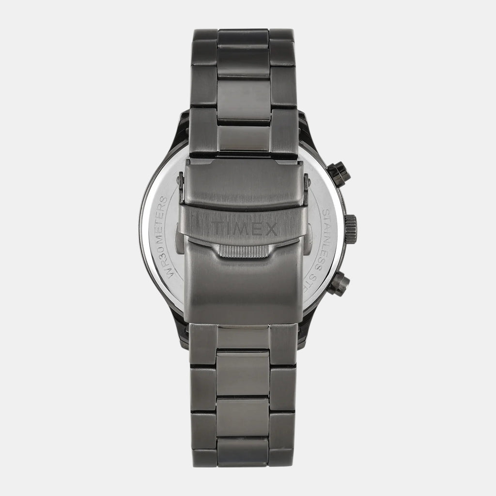 Fashion Men Quartz Green Dial Multi-Function Stainless Steel Watch TWEG23903