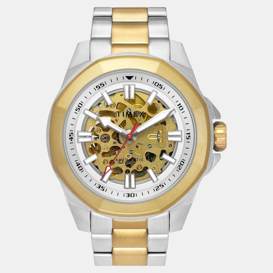 E Class Men Automatic Silver Dial Analog Stainless Steel Watch TWEG24101