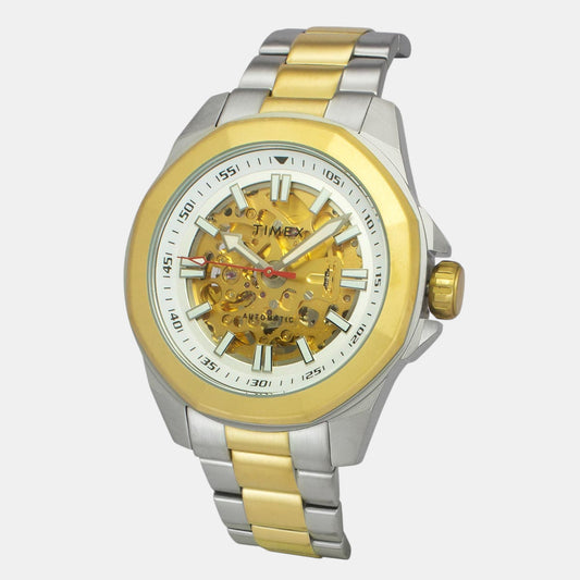 E Class Men Automatic Silver Dial Analog Stainless Steel Watch TWEG24101