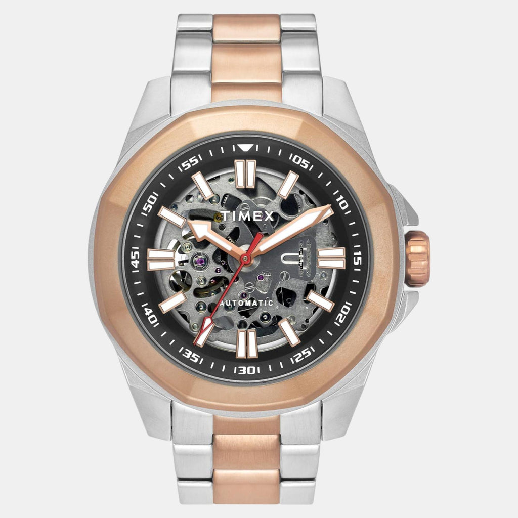 E Class Men Automatic Black Dial Analog Stainless Steel Watch TWEG24102