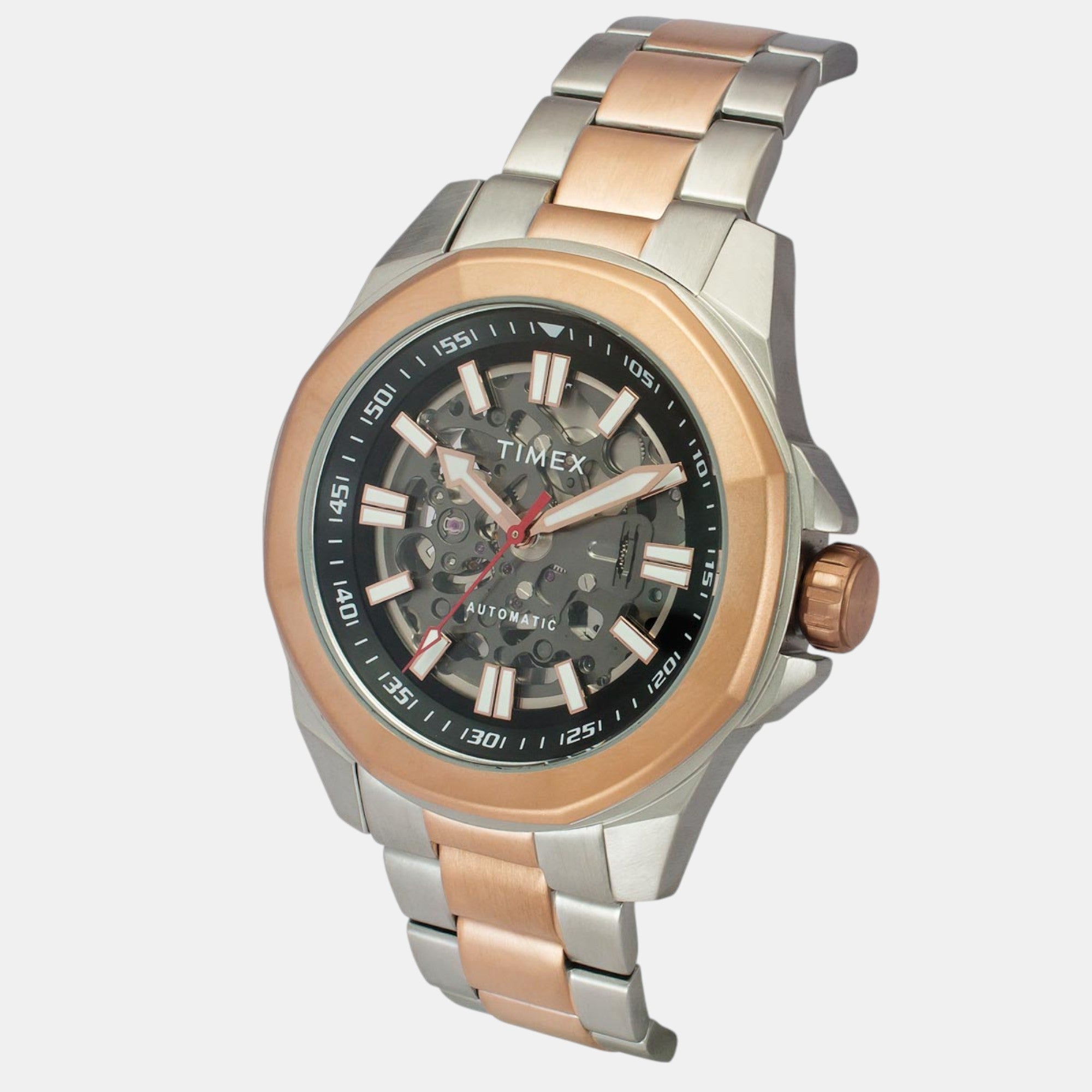 E Class Men Automatic Black Dial Analog Stainless Steel Watch TWEG24102