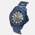 E Class Men Automatic Blue Dial Analog Stainless Steel Watch TWEG24104