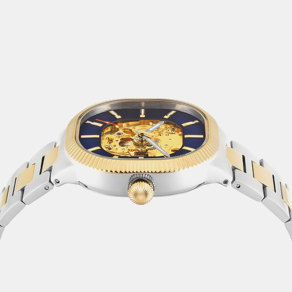 Signio Men Automatic Blue Dial Analog Stainless Steel Watch TWEG24700
