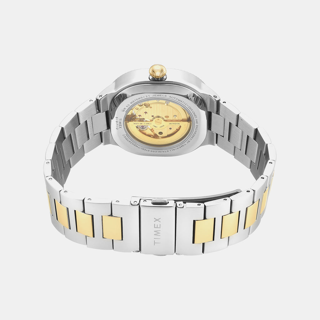 Signio Men Automatic Blue Dial Analog Stainless Steel Watch TWEG24700