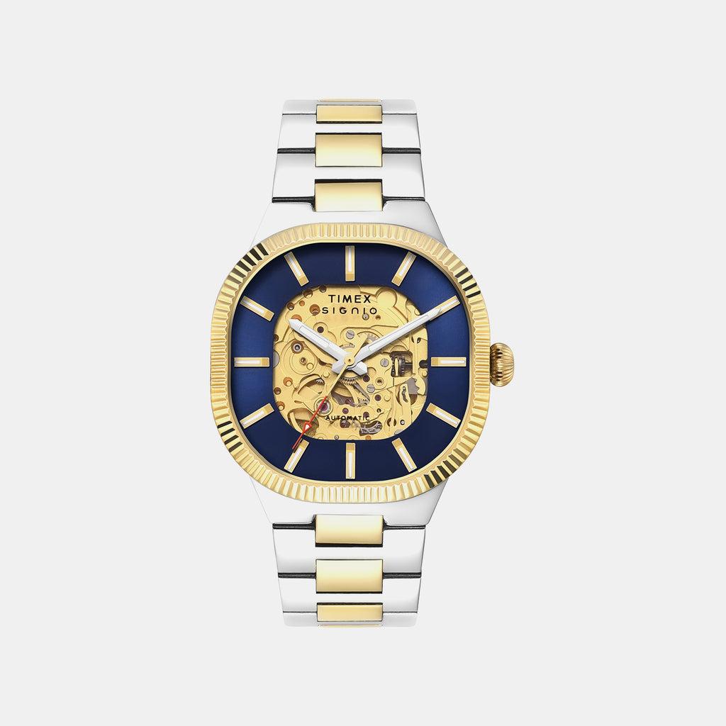 Signio Men Automatic Blue Dial Analog Stainless Steel Watch TWEG24700