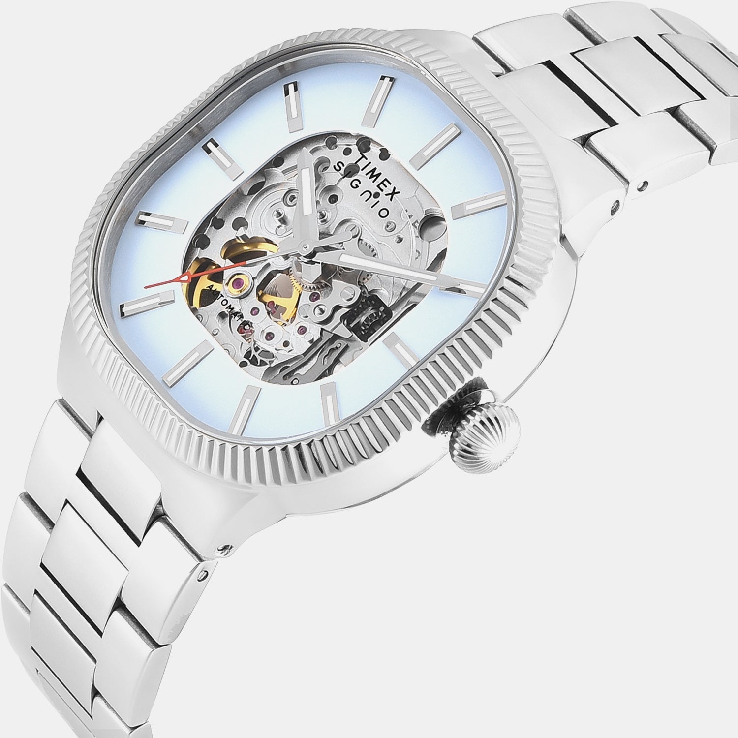 Signio Men Automatic Blue Dial Analog Stainless Steel Watch TWEG24701