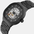 Signio Men Automatic Black Dial Analog Stainless Steel Watch TWEG24702