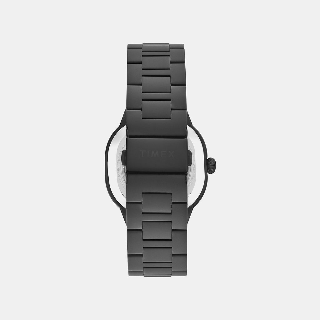 Signio Men Automatic Black Dial Analog Stainless Steel Watch TWEG24702