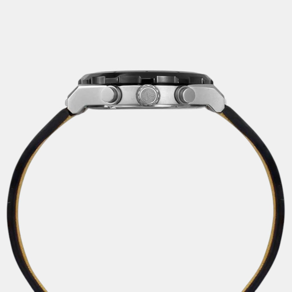 E Class Men Quartz Black Dial Chronograph Leather Watch TWEG24800