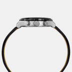 E Class Men Quartz Black Dial Chronograph Leather Watch TWEG24800