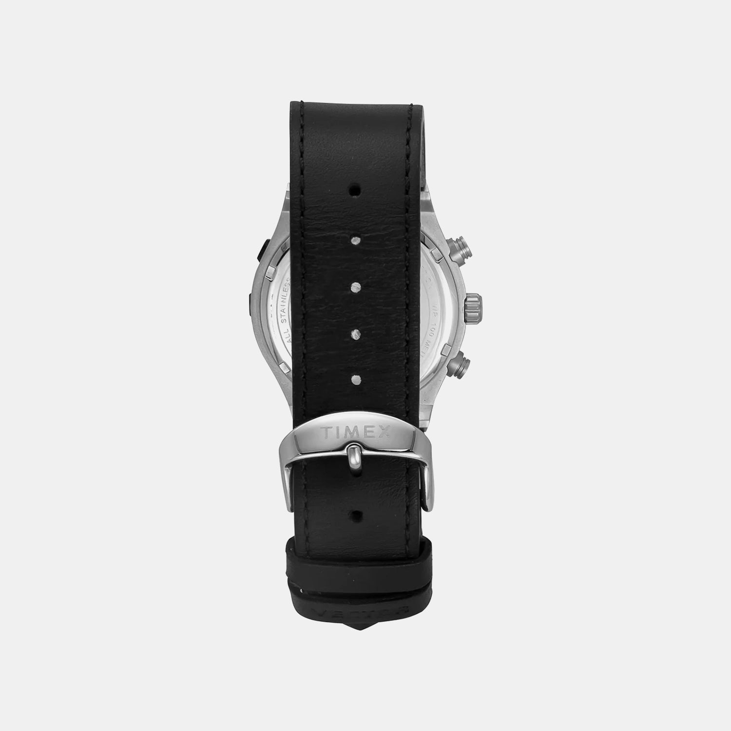 E Class Men Quartz Black Dial Chronograph Leather Watch TWEG24800