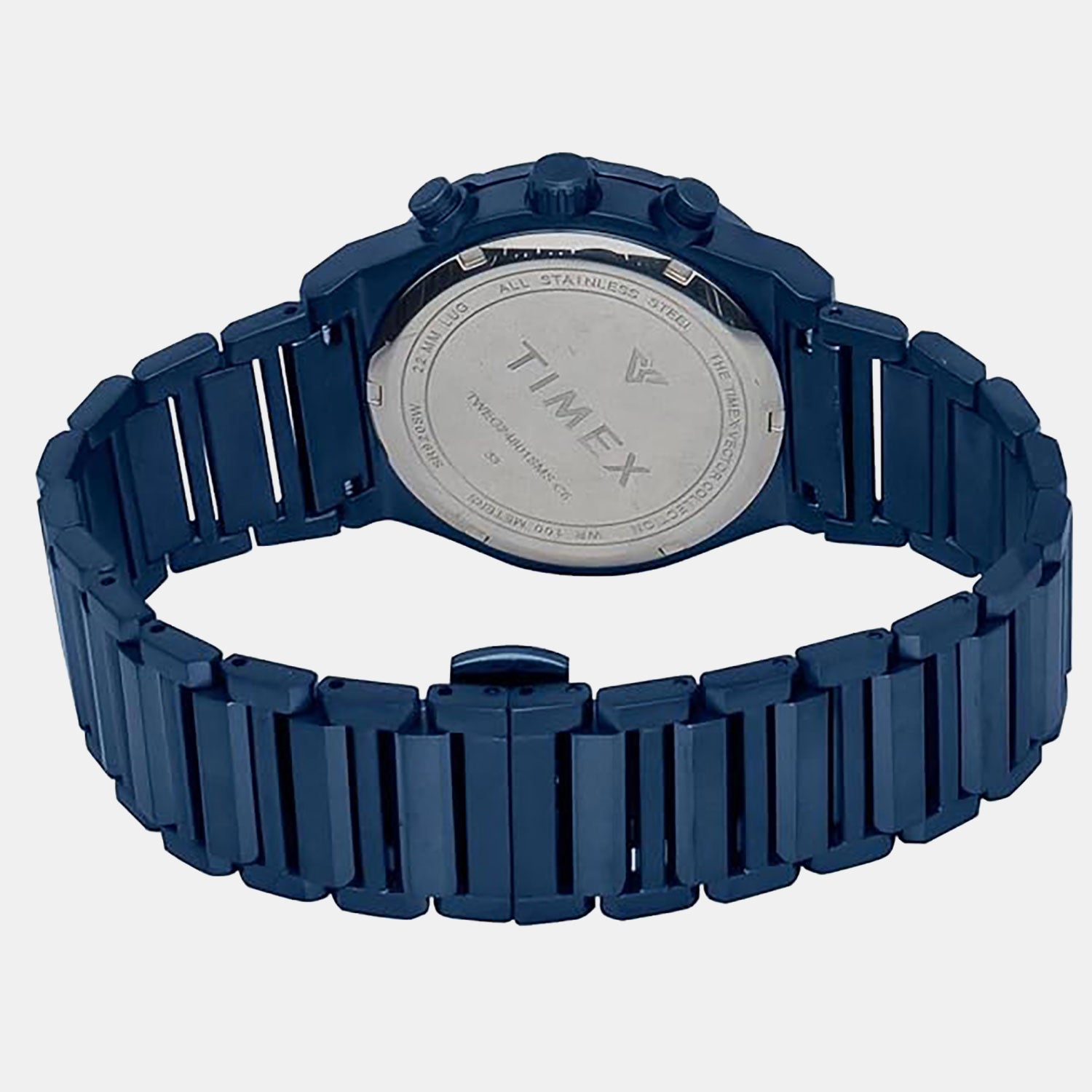 E Class Men Quartz Blue Dial Chronograph Stainless Steel Watch TWEG24801