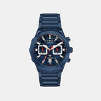 E Class Men Quartz Blue Dial Chronograph Stainless Steel Watch TWEG24801