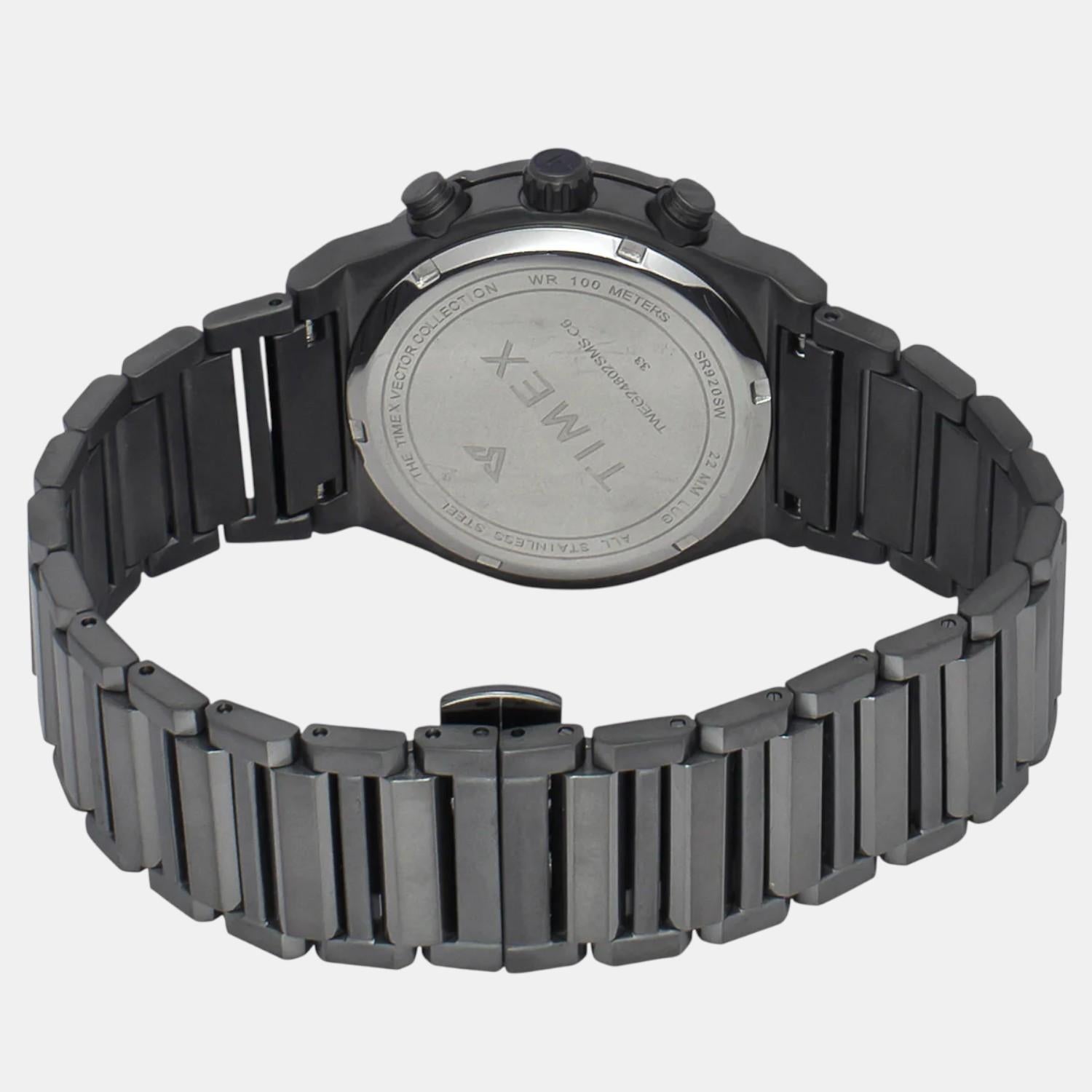 E Class Men Quartz Green Dial Chronograph Stainless Steel Watch TWEG24802