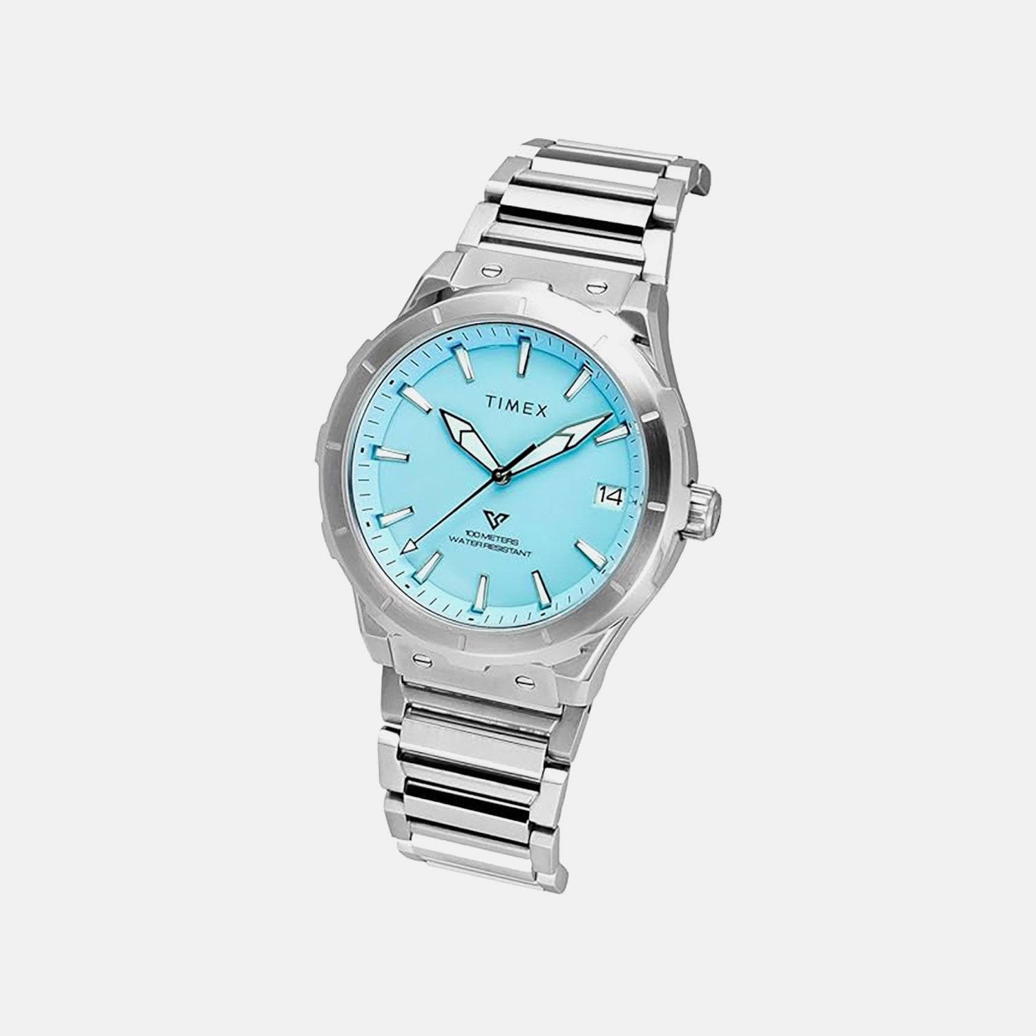 E Class Men Quartz Blue Dial Analog Stainless Steel Watch TWEG24804