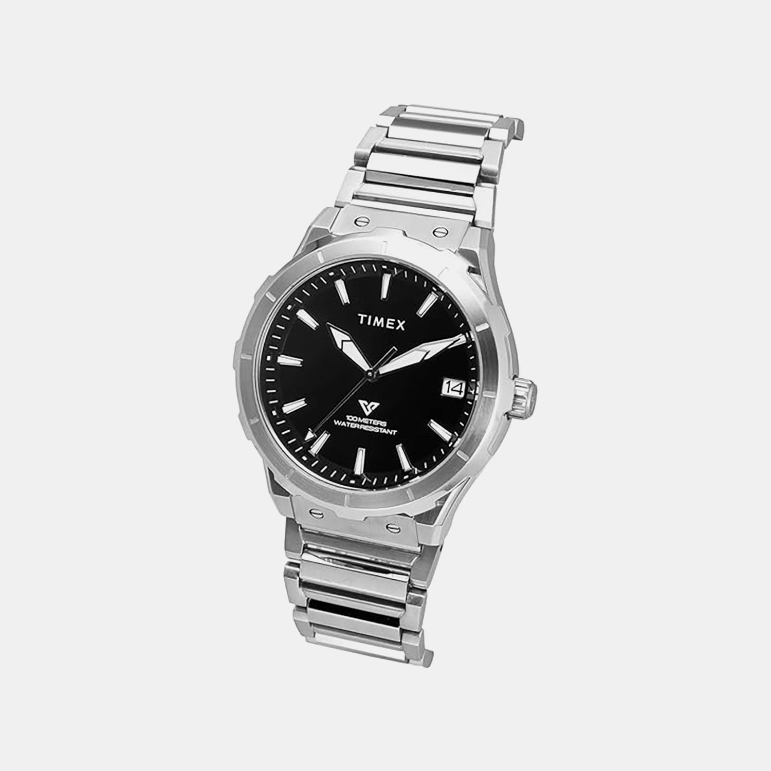 E Class Men Quartz Black Dial Analog Stainless Steel Watch TWEG24805