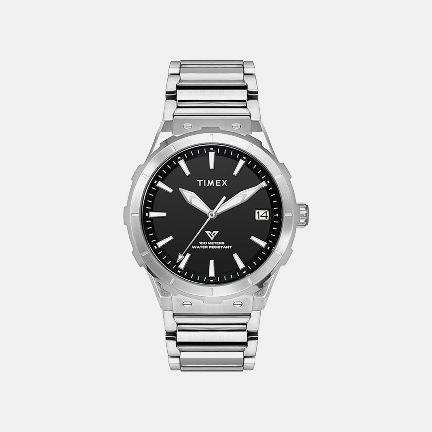 E Class Men Quartz Black Dial Analog Stainless Steel Watch TWEG24805