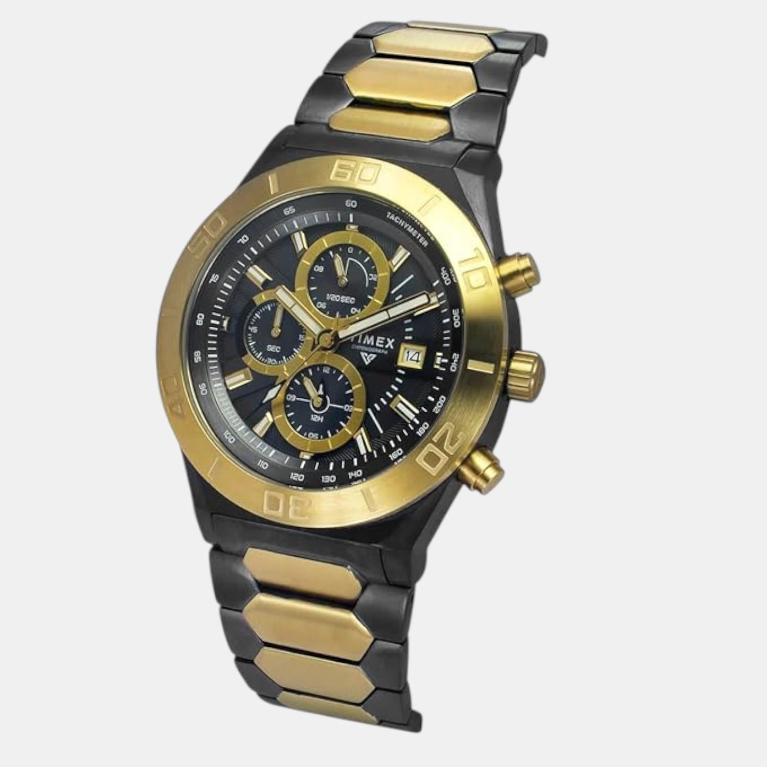 E Class Men Quartz Grey Dial Chronograph Stainless Steel Watch TWEG24901