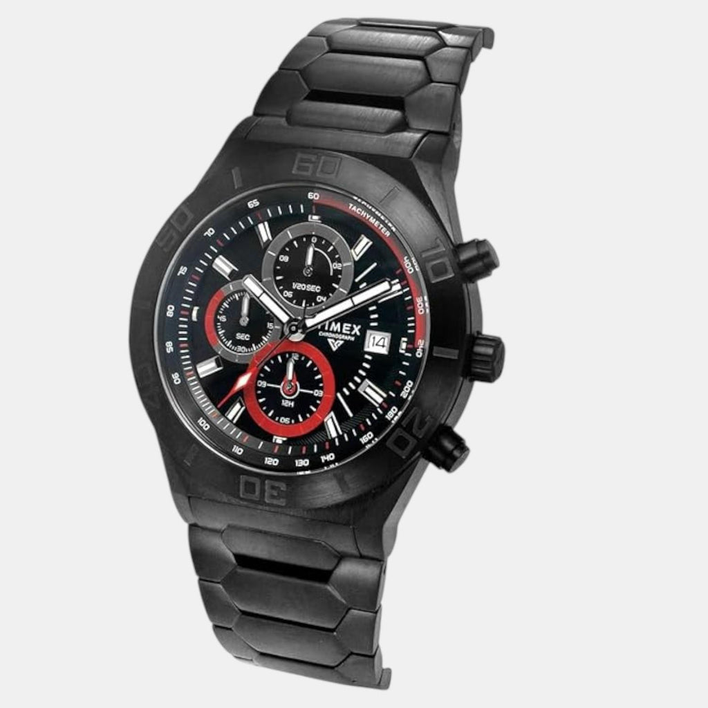 E Class Men Quartz Black Dial Chronograph Stainless Steel Watch TWEG24902