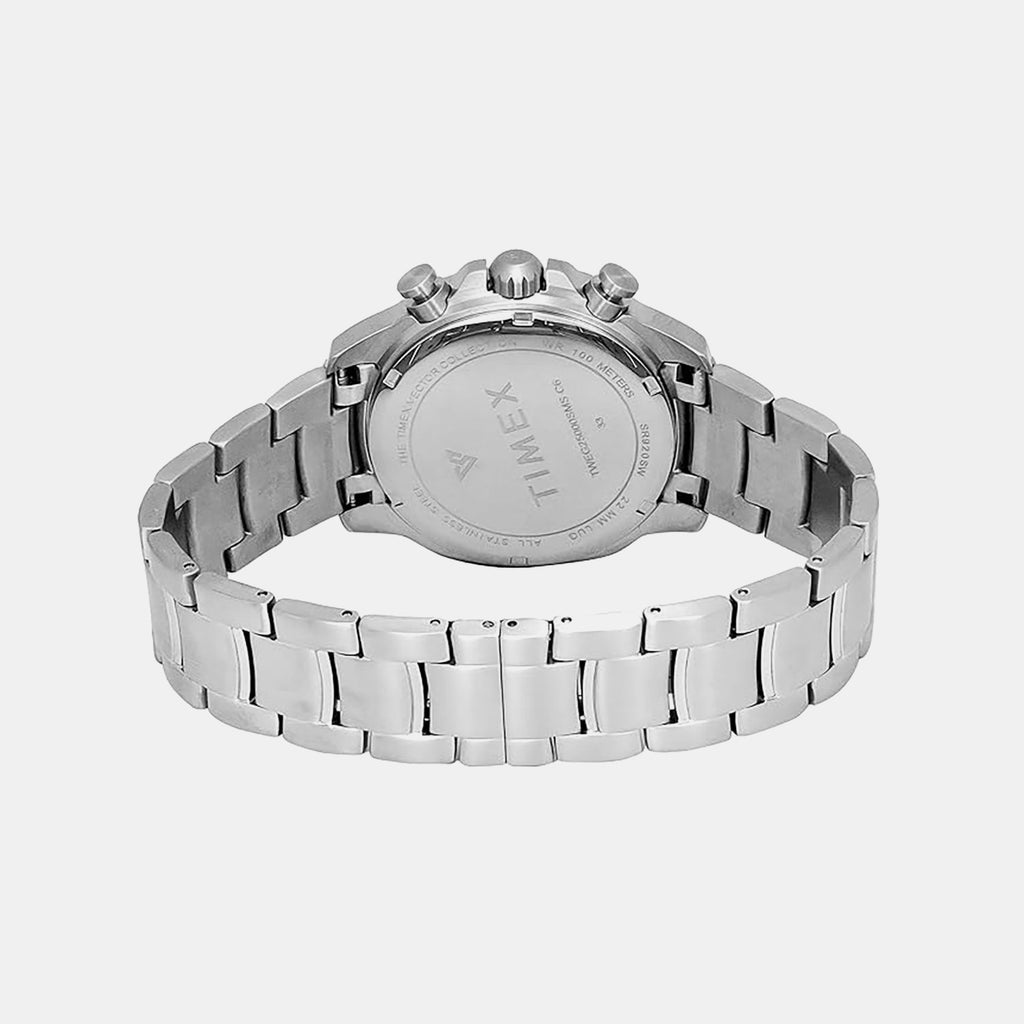 E Class Men Quartz Black Dial Multi-Function Stainless Steel Watch TWEG25000