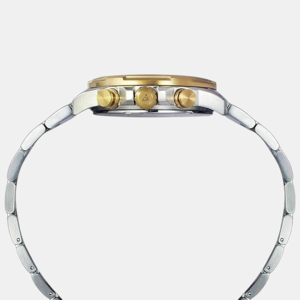 E Class Men Quartz Silver Dial Multi-Function Stainless Steel Watch TWEG25001