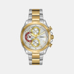 E Class Men Quartz Silver Dial Multi-Function Stainless Steel Watch TWEG25001